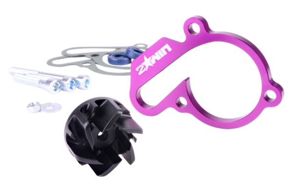 2WIN didelio pralaidumo aušinimo pompos komplektas (purpurinis) Derbi Euro 3 / 4