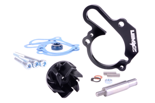 2WIN didelio pralaidumo aušinimo pompos komplektas (juodas) AM6 varikliui