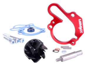 2WIN didelio pralaidumo aušinimo pompos komplektas (raudonas) AM6 varikliui