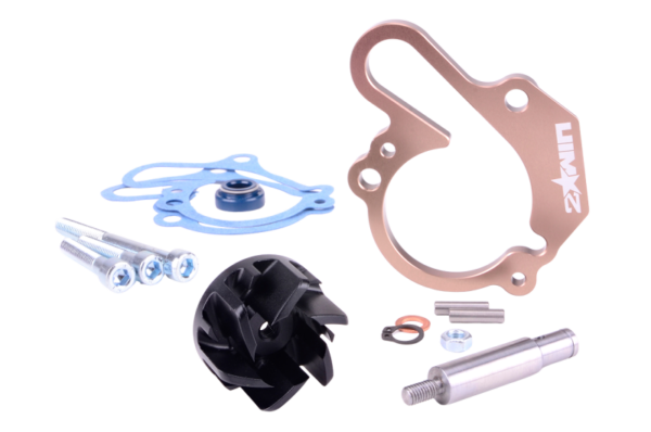 2WIN didelio pralaidumo aušinimo pompos komplektas (rudas) AM6 varikliui