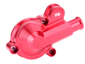 2WIN didelio pralaidumo aušinimo pompos dangtelis (raudonas) Derbi Euro 3 / 4 varikliui