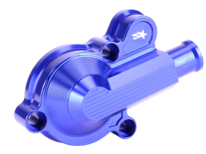 2WIN didelio pralaidumo aušinimo pompos dangtelis (mėlynas) Derbi Euro 3 / 4 varikliui