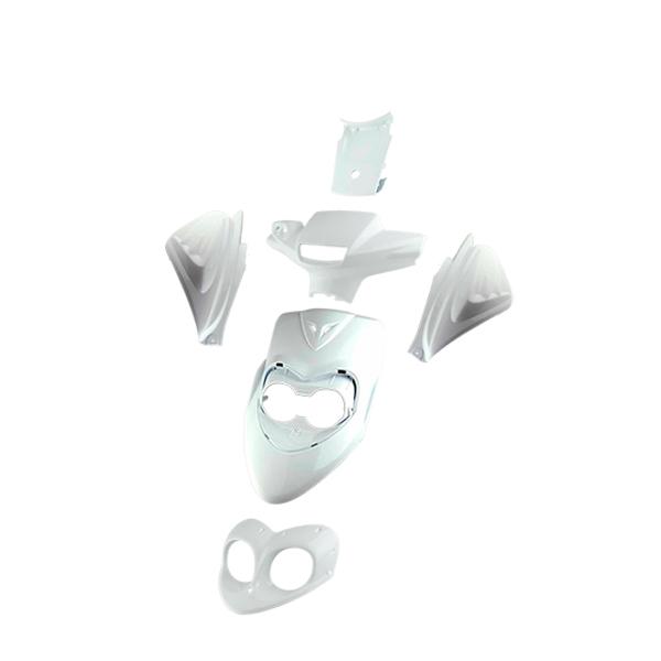 BODY KIT -SCOOTER- TUN'R FOR BOOSTER NG PAINTED WHITE - 6 PARTS