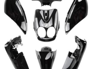 PLASTIKŲ KOMPLEKTAS MOTOROLERIUI TUN'R ORIGINALAUS TIPO OVETTO/NEOS 2011→ JUODAS – 7 DALYS