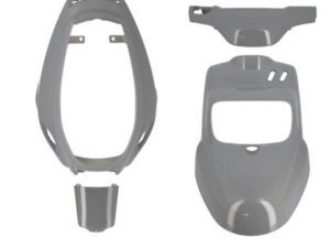 PLASTIKŲ KOMPLEKTAS MOTOROLERIUI TUN'R ORIGINALAUS TIPO BOOSTER/BW'S 2004→ NARDO PILKA – 4 DALYS