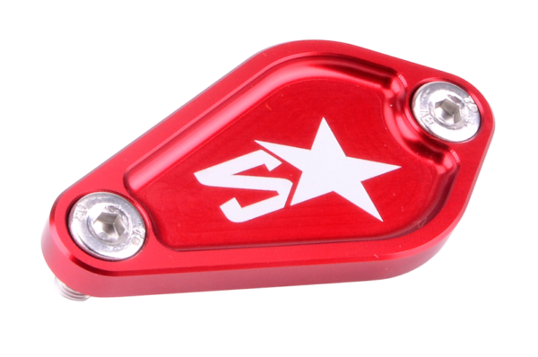 2WIN raudonas alyvos siurblio dangtelis AM6 / Derbi