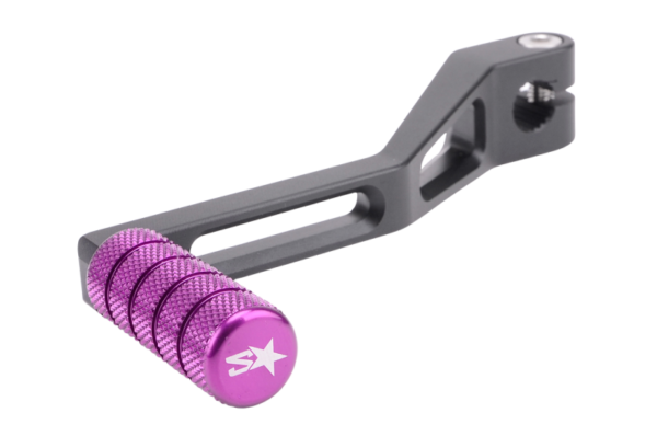 2WIN juoda / violetinė pavarų perjungimo svirtis Derbi