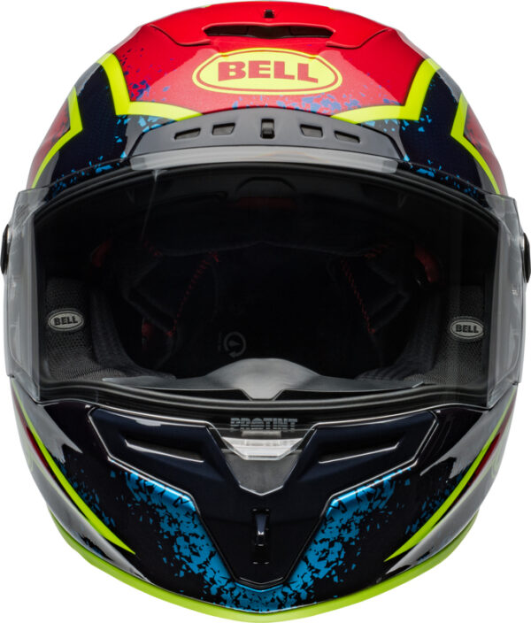 BELL Race Star DLX Flex Šalmas - Xenon Gloss Blue/Retina