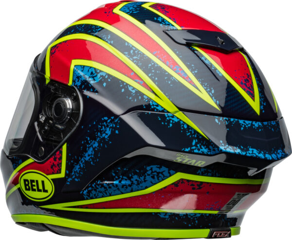 BELL Race Star DLX Flex Šalmas - Xenon Gloss Blue/Retina