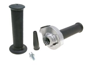 Greitos eigos rankenėlės komplektas Domino Enduro 2.3° / 46 mm, sidabro spalvos - universalus