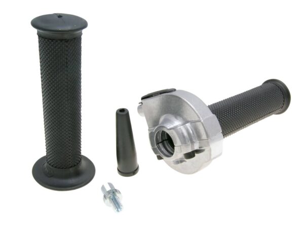 Greitos eigos rankenėlės komplektas Domino Enduro 2.3° / 46 mm, sidabro spalvos - universalus