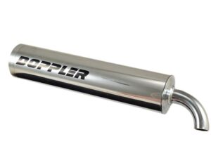 Doppler poliruoto aliuminio motorolerio duslintuvas – universalus.