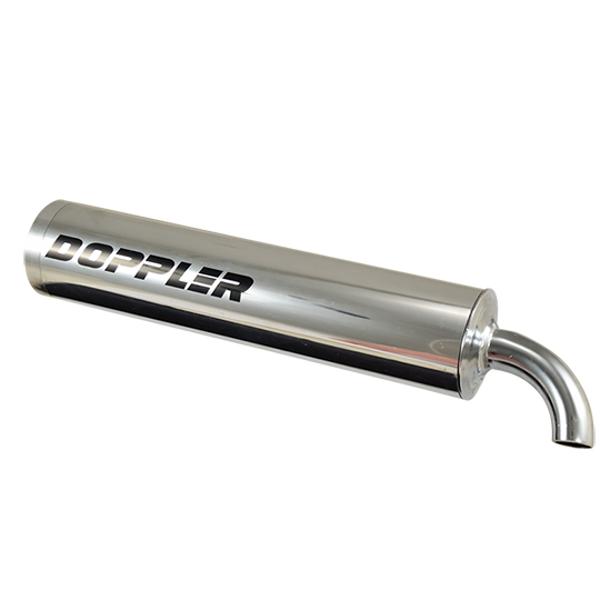 Doppler poliruoto aliuminio motorolerio duslintuvas – universalus.