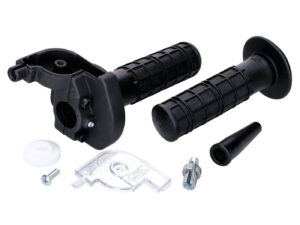 Akseleratoriaus rankenėlių komplektas Domino, trumpas eiga, aliuminis, juodas, 48 mm eiga 2°/mm - universalus