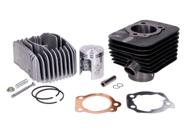 Malossi 63cc 43 mm cilindro komplektas, 10 mm ketaus, Piaggio ciao, bravo varikliui