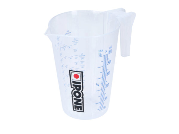 Matavimo indas Ipone alyvos maišymui, plastikinis, skaidrus, 500 ml