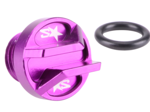 2WIN CNC alyvos įpylimo dangtelis violetinis AM6 varikliui.