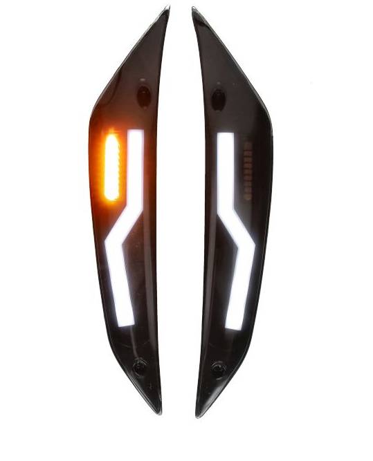Galiniai LED posūkiai Power1 LED Tube E-Mark EVO-1 Smoke Piaggio Zip 2000