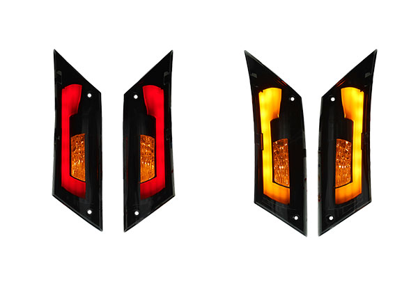 Galiniai LED posūkiai Power1 LED Matrix EVO-5 Smoke Piaggio Zip 2000
