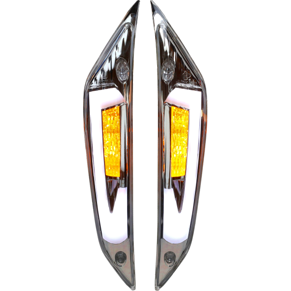 Galiniai LED posūkiai Power1 LED Daytime Running Lights Tube EVO E-Mark Clear Piaggio Zip 2000