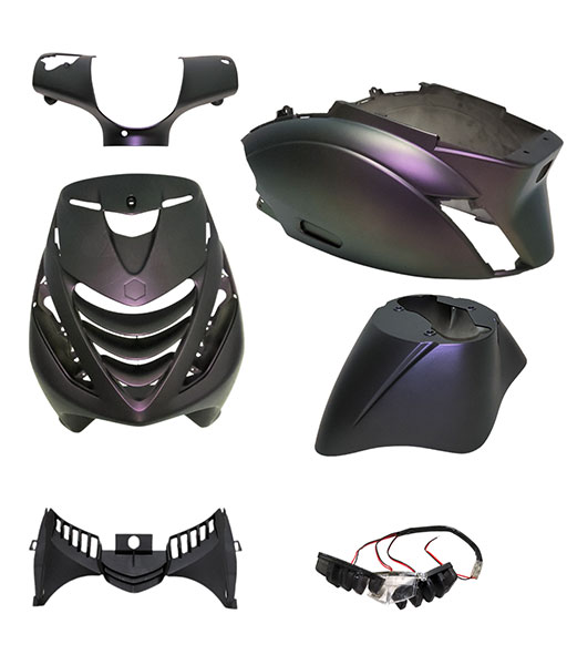 Power1 SP Sport plastiko komplektas su LED lempa Cameleon 24 matinė, 6 dalių, Piaggio Zip 100/125, Zip 2000