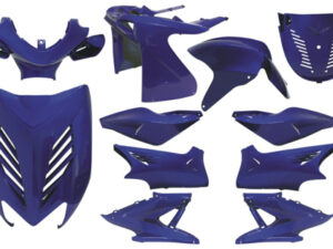 Kėbulo komplektas DMP Yamaha matinės juodos spalvos, 11 dalių, Aerox, MBK Nitro