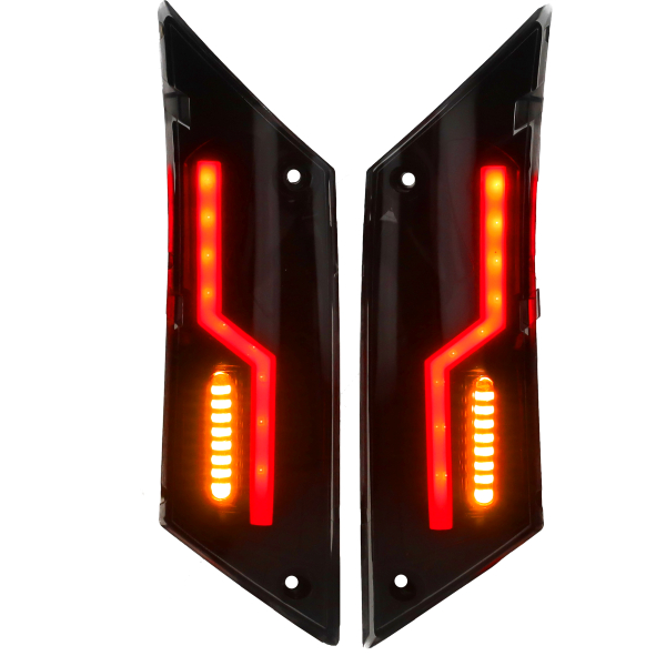 Galiniai LED posūkiai Power1 LED Tube E-Mark EVO-1 Smoke Piaggio Zip 2000
